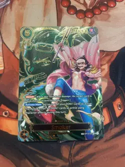 Smoker OP10-030 SR Parallel Trading Card from the One Piece Card - Image 1