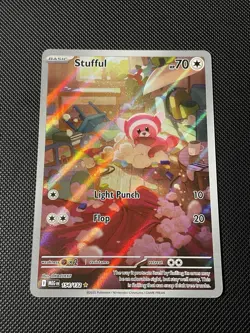 Stufful 154/132 Mega Evolutions Pokemon TCG Card Art/Illustration Rare - Mint - Image 1