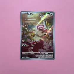 Stufful 154/132 NM Holo Illustration Rare Mega Evolutions Pokemon Card English - Image 1