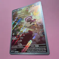 Stufful 154/132 NM Holo Illustration Rare Mega Evolutions Pokemon Card English - Image 5