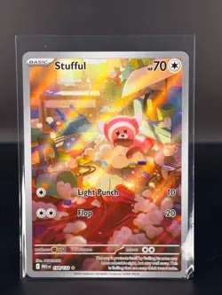 Stufful - 154/132 Mega Evolutions Illustration Rare Full Art Pokemon Card - NM/M - Image 1