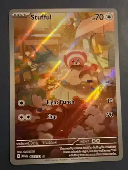 Illustration Rare Holo Stufful Pokemon Card 154/132 - Mega Evolutions - Image 1