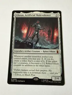 Ultron, Artificial Malevolence 0252 MTG Marvel Super Heroes NM Mythic Rare - Image 1