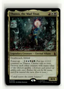 Thanos, the Mad Titan 233M Foil MTG Marvel Super Heroes - Image 1