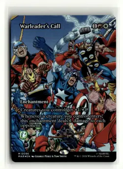 Warleader's Call (Borderless) Foil M Marvel Universe Eternal-Legal 96 MTG - Image 1