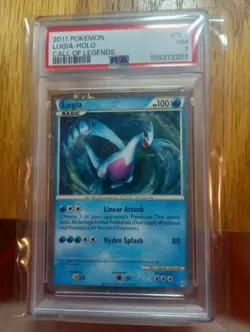 Pokemon TCG 2011 Call of Legends Lugia (Shiny) SL7 Holo PSA 7 - Image 1