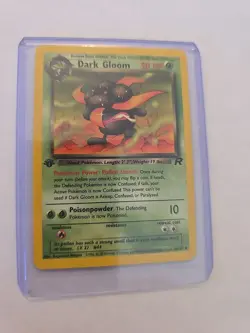 Vintage 1999 Team Rocket Dark Gloom 1st Edition Pokemon Card 36/82 - Image 3