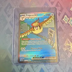 The Pokemon Company Pidgeot ex 225/197 SV03 SIR Full Art Holo 280HP English - Image 1