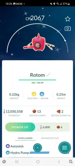 Pokemon Go Shiny Rotom - Image 1