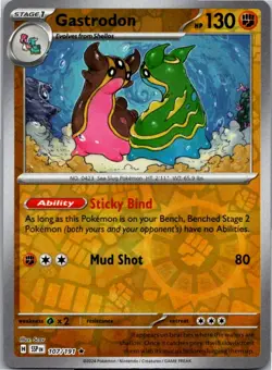 Gastrodon 107/191 Rare Surging Sparks Pokemon Reverse Holo Near Mint - Image 1