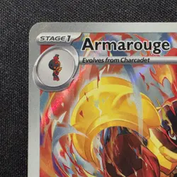 Pokemon TCG- Armarouge - 086/084 - ME05: Pitch Black (ME05) Illustration Rare NM - Image 3