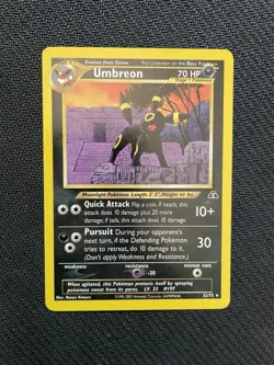 Pokemon Umbreon 32/75 Neo Discovery Rare Unlimited ENG 2001 Regular - Image 1