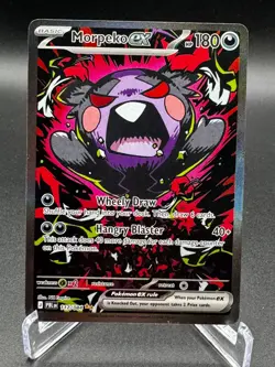 Pokemon Morpeko ex 117/084 SIR ME05 Pitch Black English NM - Image 1