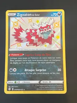 CARTE POKEMON ZIGZATON DE GALAR SV078/SV122 FR EB DESTINEES RADIEUSES - NM/M - Image 1