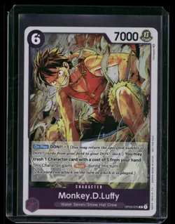 Monkey.D.Luffy (Dash Pack) OP03-070 - Rare Kingdoms of Intrigue One Piece - NM/M - Image 1