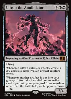 Ultron the Annihilator ✨FOIL✨ MSC Marvel Super Heroes Commander NM MTG - Image 1