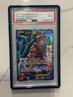 2013 POKEMON BLACK & WHITE PLASMA FREEZE #111/116 DEOXYS EX FULL ART PSA 9 - Image 1