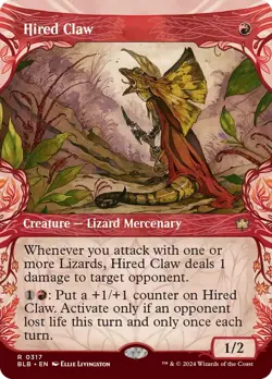 Hired Claw (NM) #317 Showcase Bloomburrow BLB Magic Gathering card MTG - Image 1