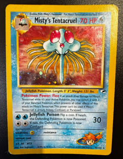 Pokemon Card Misty's Tentacruel Holo 10/132 Gym Heroes ENG english played - Image 1