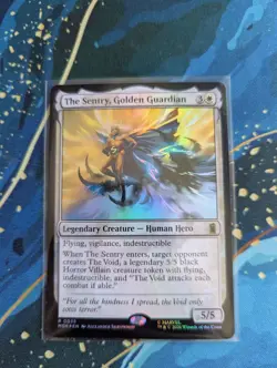 MTG The Sentry, Golden Guardian FOIL - NM - Marvel Super Heroes - Image 1