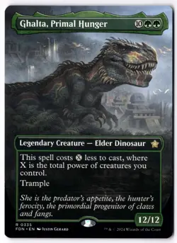 Ghalta, Primal Hunger (Borderless) FDN 335 Magic: The Gathering R NM - Image 1