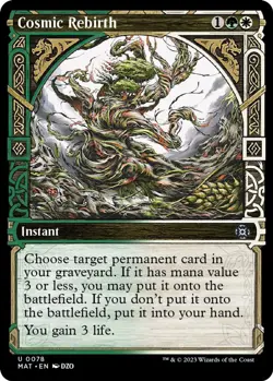 Cosmic Rebirth (Showcase) March of the Machine: The Aftermath LP MTG - Image 1