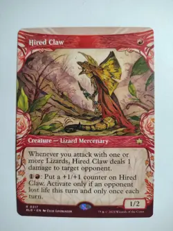 Hired Claw (Showcase) 317 R Bloomburrow Magic: The Gathering Near Mint - Image 1