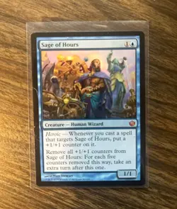 Wizards of the Coast MTG Sage of Hours 50 Journey into Nyx Mythic Blue Eng - Image 1