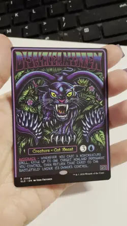 MTG Displacer Kitten Secret Lair NM Black Lights Dark Dungeons D&D Free Shipping - Image 2