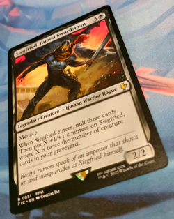 Siegfried, Famed Swordsman - Final Fantasy Commander - Rare - NM (see pics) MTG - Image 3