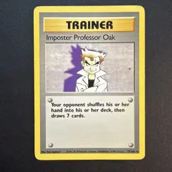 Imposter Professor Oak 73/102 – Rare – LP – Vintage Pokemon Card – WOTC - Image 3