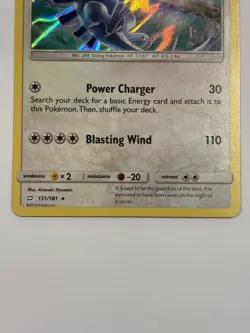 Pokemon TCG Lugia Holo Rare SM Team Up ENG 131/181 NM/M 2019 - Image 3