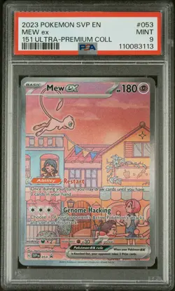 2023 POKEMON SVP EN-SV BLACK STAR PROMO #053 MEW EX PSA 9 - Image 1