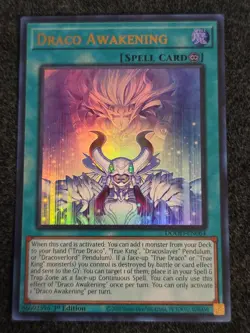 Yugioh! 1x Draco Awakening DOOD-EN064 Ultra Rare 1st Ed NM In Hand - Image 1