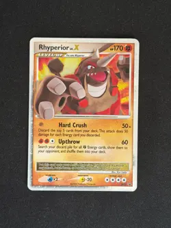 Rhyperior LV.X DP29 Holo Promo Diamond and Pearl Promos Pokemon Holo LP - Image 1