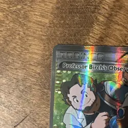Pokemon TCG Professor Birch's Observations Full Art Holo 159/160 - Image 5