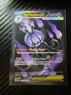 Pokemon Pitch Black Mega Chandelure EX SIR. 115/084 - Image 1
