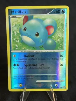 Marill 88/130 Diamond and Pearl Reverse Holo LP Condition Pokemon TCG - Image 1