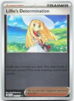 Lillie's Determination 192/217 Uncommon Ascended Heroes Pokemon Reverse Holo NM - Image 1