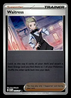 Waitress 215/217 Common Ascended Heroes Pokemon Reverse Holo - Image 1