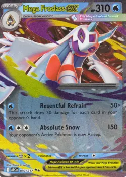 Mega Froslass ex 047/217 Double Rare Ascended Heroes Pokemon Holo Near Mint - Image 1