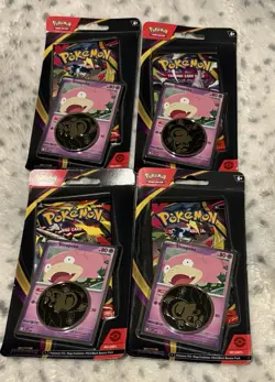 Pokemon TCG Pitch Black Single Pack Blister Slowpoke Promo Sealed X4 - Image 1