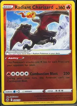 2023 Pokemon Crown Zenith Radiant Charizard #020/159 - Image 1