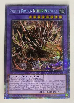 Yugioh Primite Dragon Nether Berzelius DUAD-EN035 Starlight Rare 1st Edition NM - Image 1