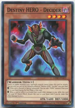 Destiny HERO - Decider LEHD-ENA12 Legendary Hero Decks Yu-Gi-Oh - Image 1