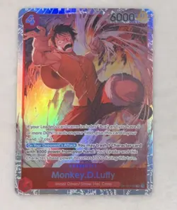 One Piece Monkey D Luffy OP16-015 SR English The Time Of Battle TCG - Image 1