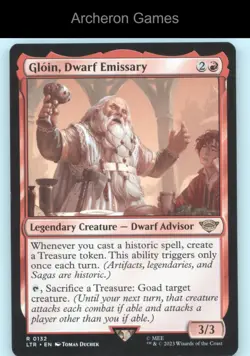 Gloin, Dwarf Emissary 132 MTG Card Universes Beyond: Tales of Middle-earth - Image 1