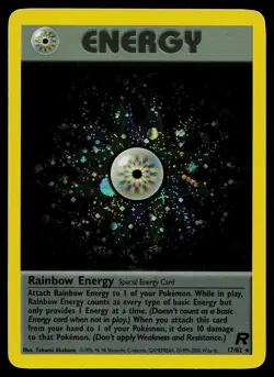 Pokemon Card - Rainbow Energy Team Rocket 17/82 Unlimited Holo Rare - Image 1