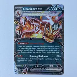 Pokemon Card Charizard EX Black Star Promo 196 Near Mint - Image 1