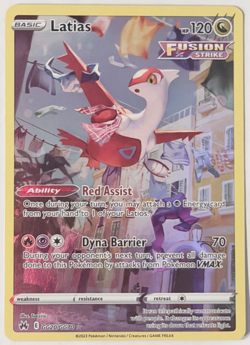 Latias GG20/GG70 SWSH: Crown Zenith: Galarian Gallery Holo Pokemon Card NM - Image 1